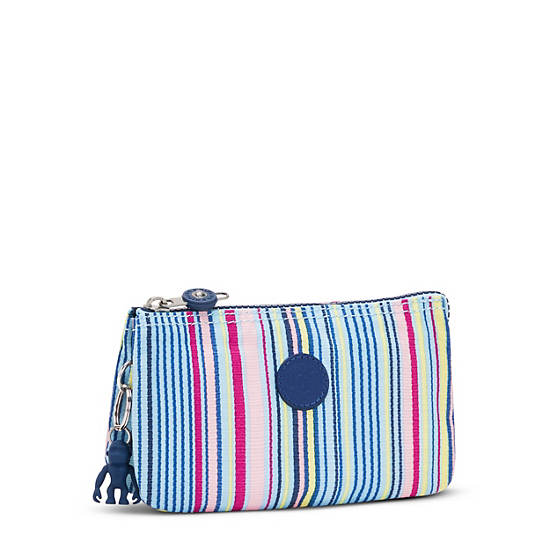 Kipling Creativity Large Printed Pouch Bags Resort Stripes | CA 2095OK